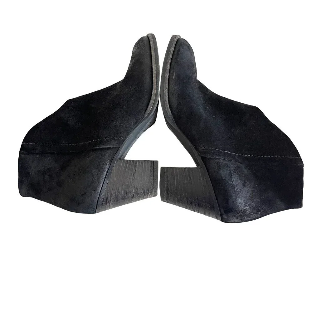 Paul Green Delgado Black Leather Ankle Boots, Size UK 5.5 (US 8)